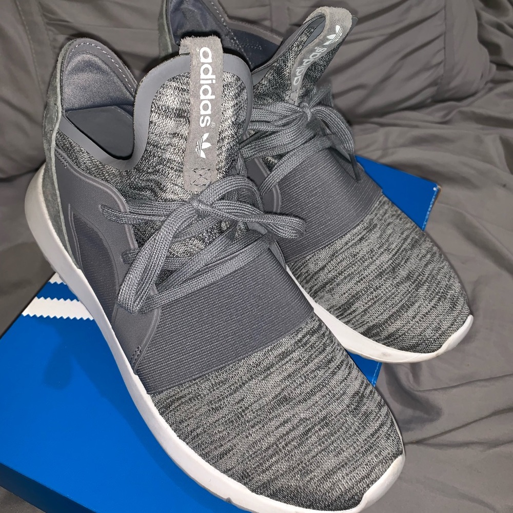 Adidas tubular grey sneakers